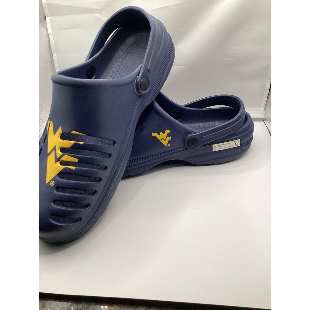 Men's FOCO West‎ Virginia Mountaineers Rubber Clogs XL 13-14 NWOT